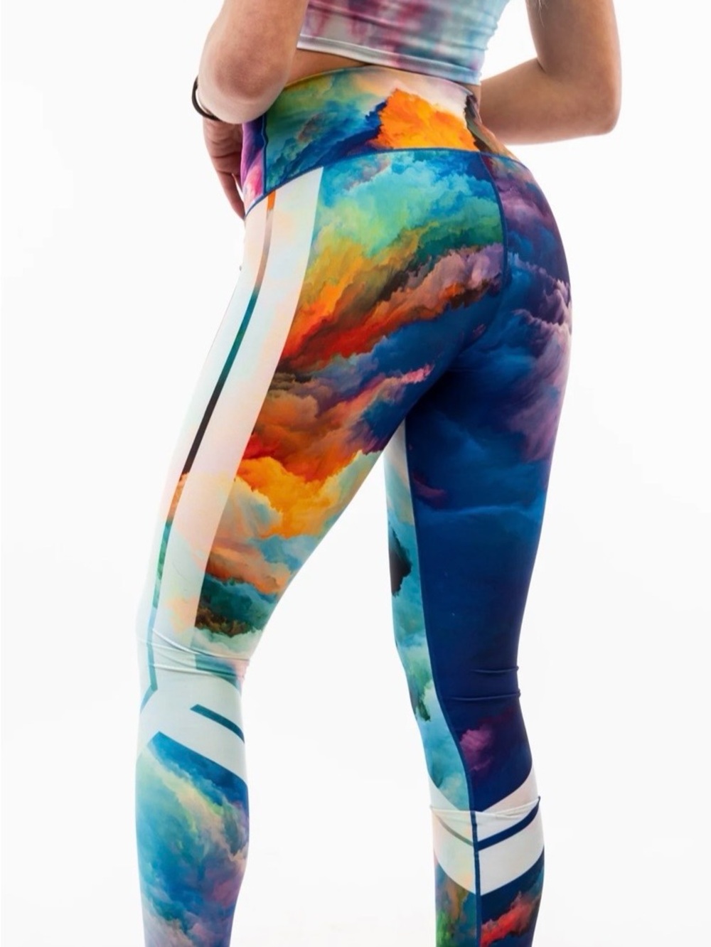Watercolor Yoga Pants - Picture 2 of 5